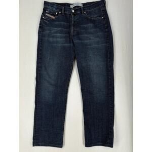 Diesel Mens Jeans 36x30 Italy Button Fly Designer Faded Selvedge Denim Vintage